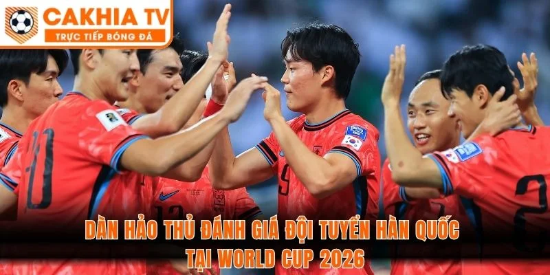 Vị thế đánh giá đội tuyển Hàn Quốc tại World Cup 2026